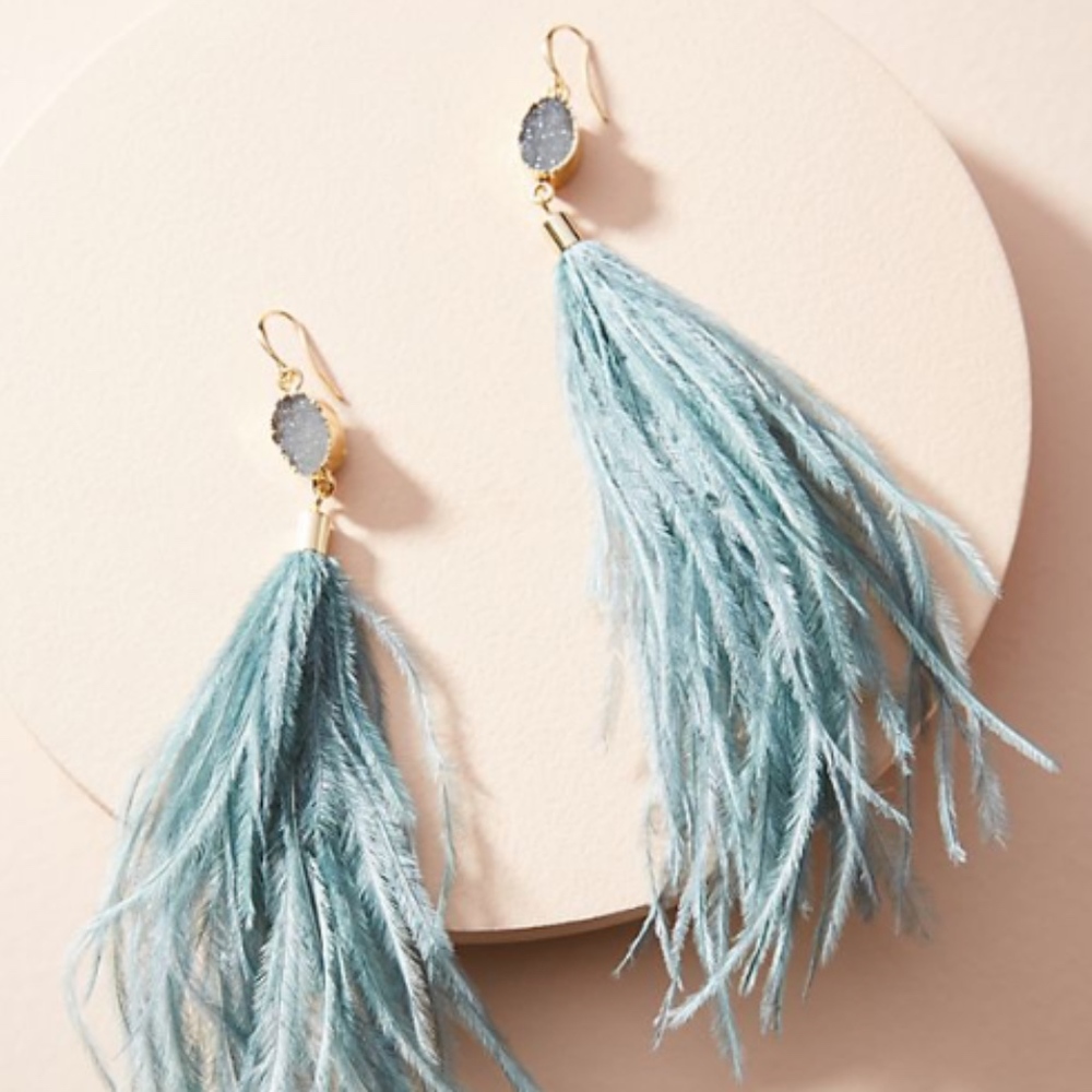 Deanne Feather Drop Earrings